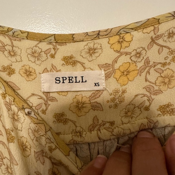 Spell Mossy Strappy Midi Dress in Lemonade 🍋 XS - Picture 10 of 11